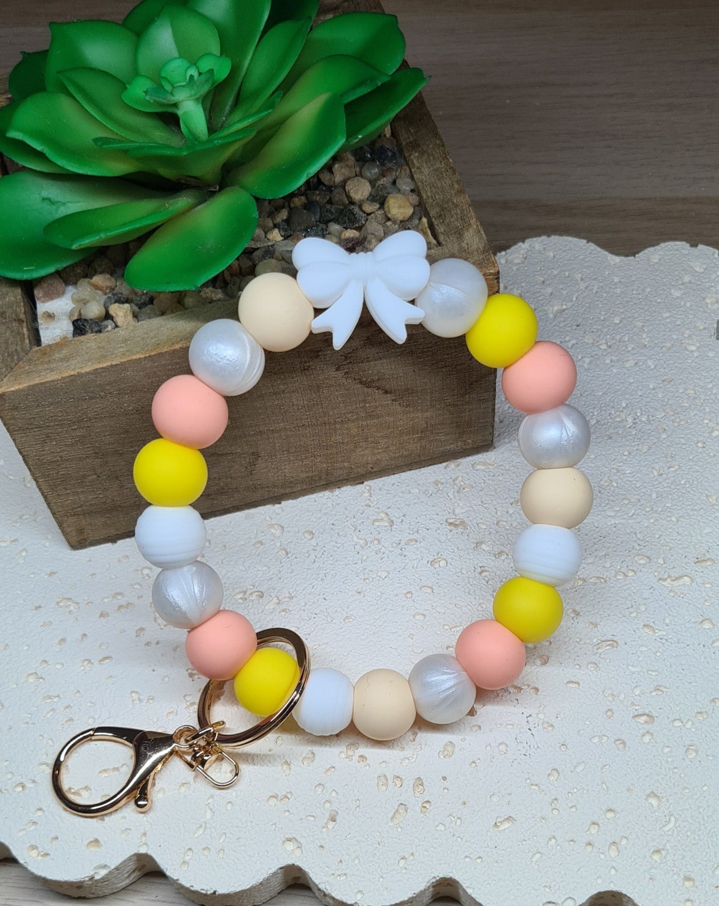 Yellow & Peach with Bow