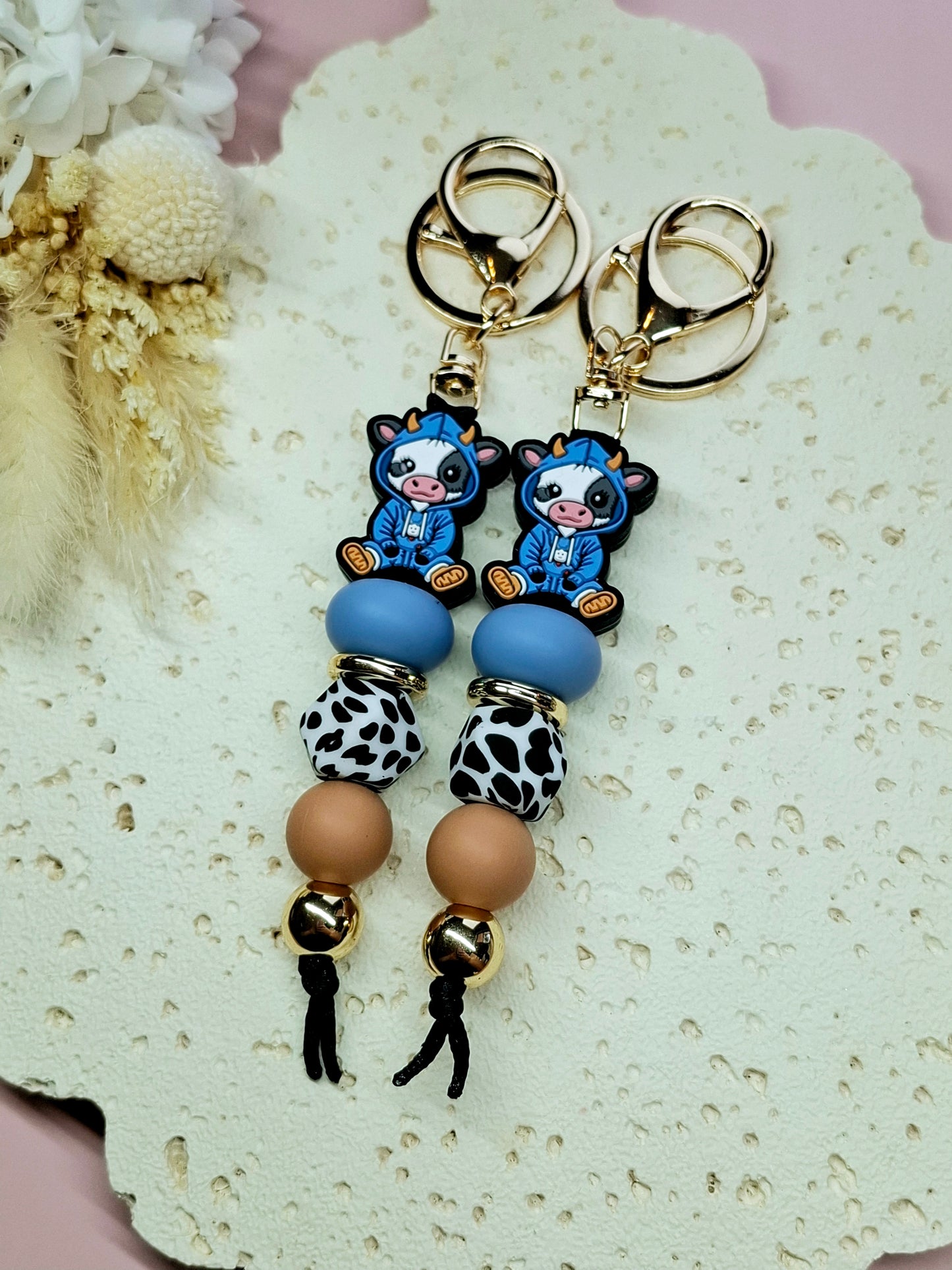 Cozy Cow Keychain