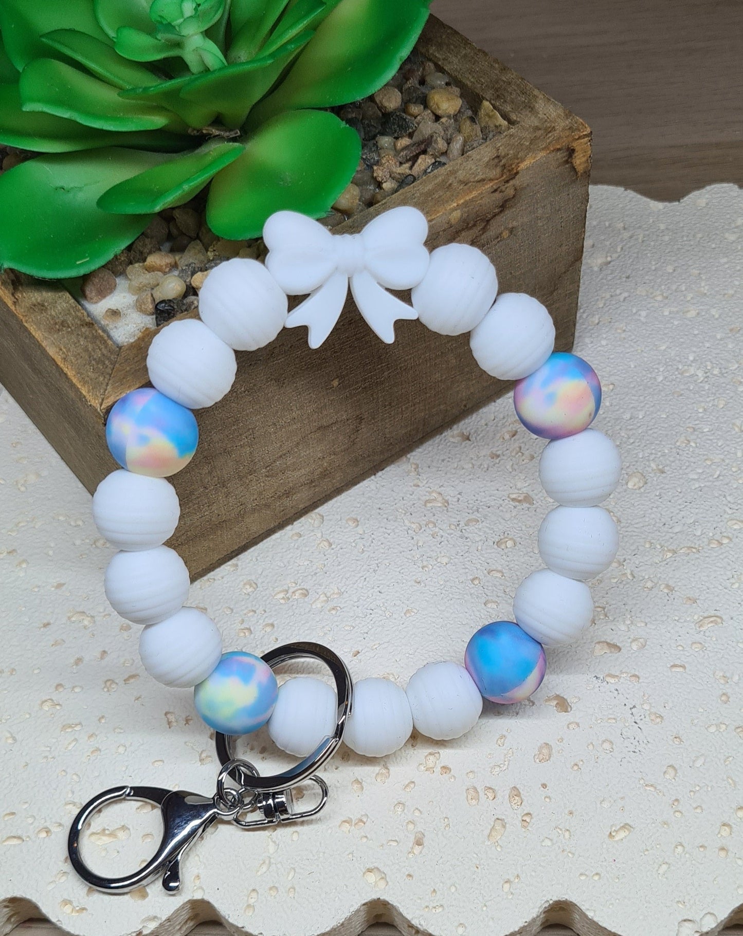 White & Blue Tie Dye