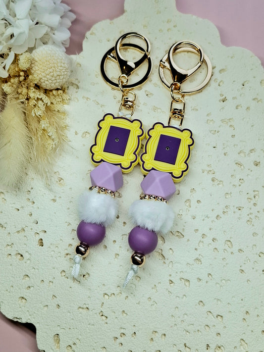 Gold Picture Frame Keychain